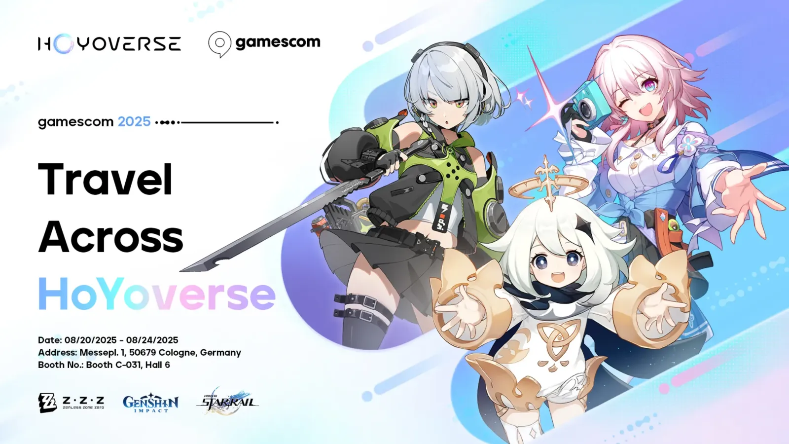 HoYoverse is coming to this year's Gamescom