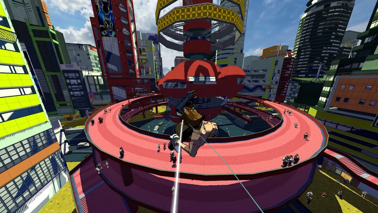 Hyperfunk is an extreme trick and graffiti game