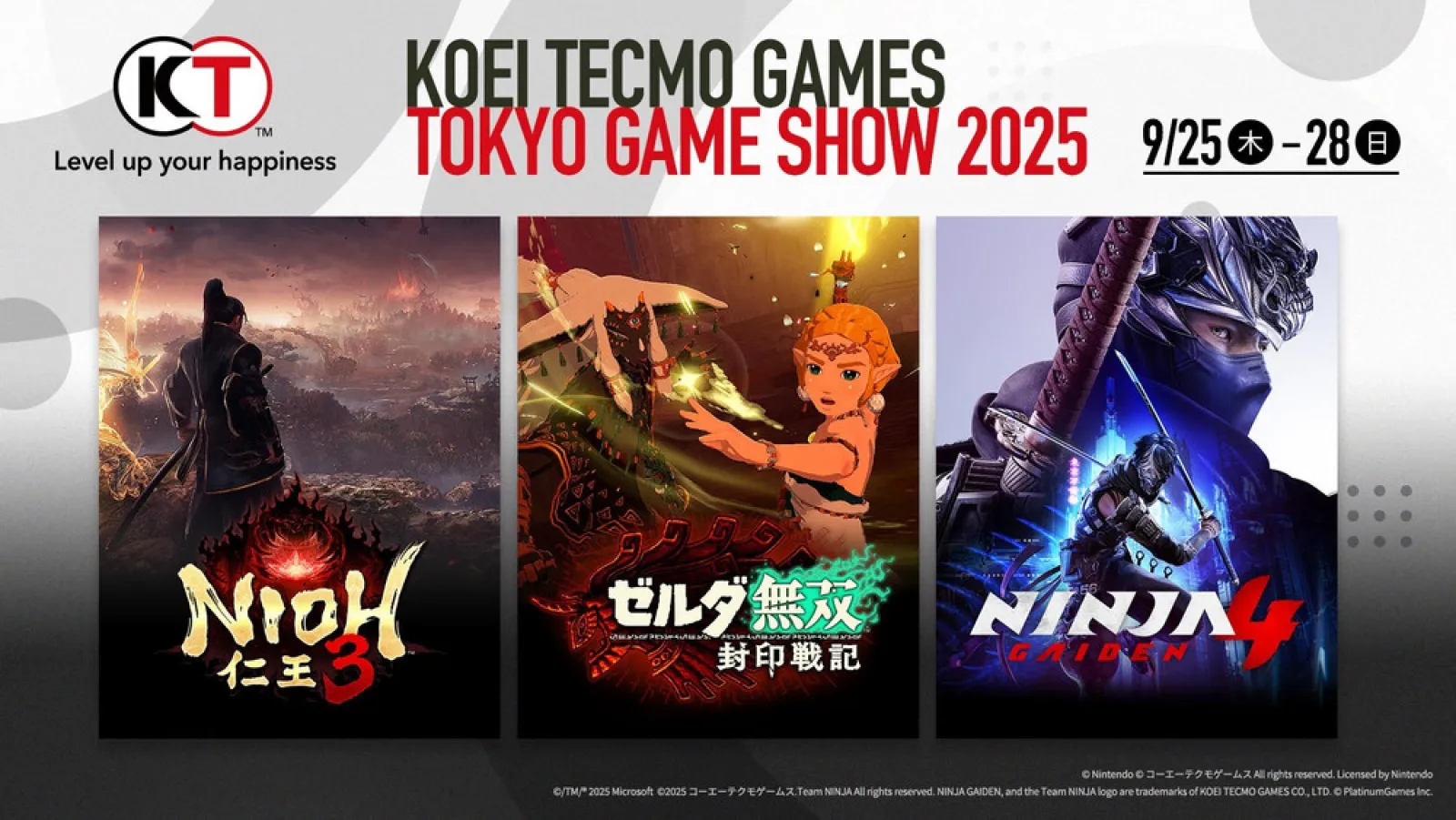 Koei Tecmo reveals the line-up for Tokyo Game Show 2025