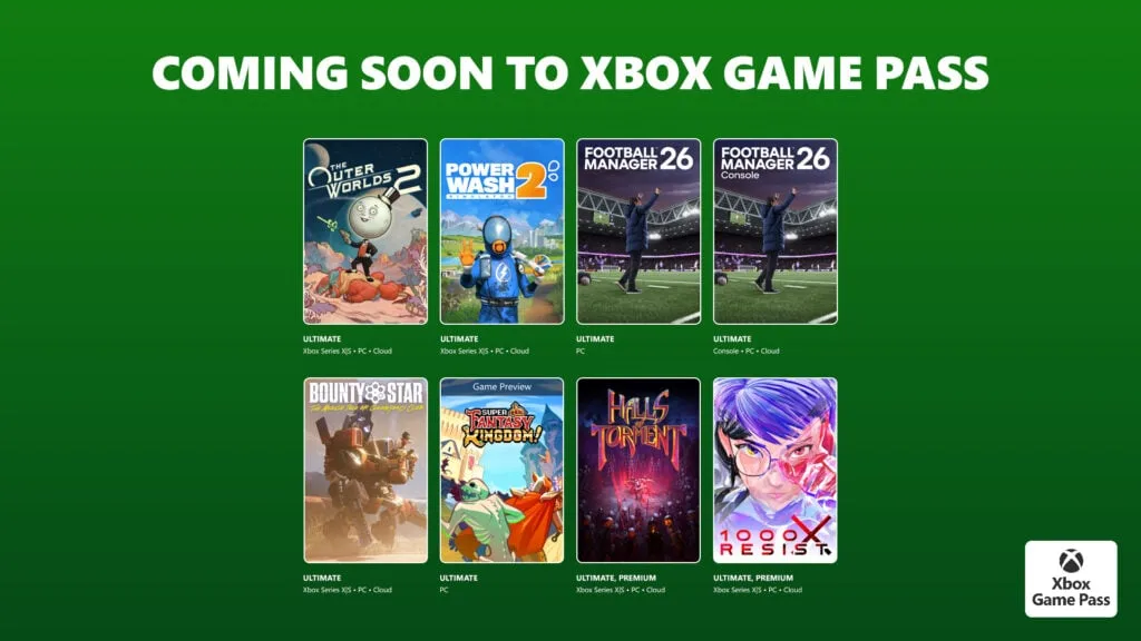 Nove igre stižu u sklopu Xbox Game Pass pretplate