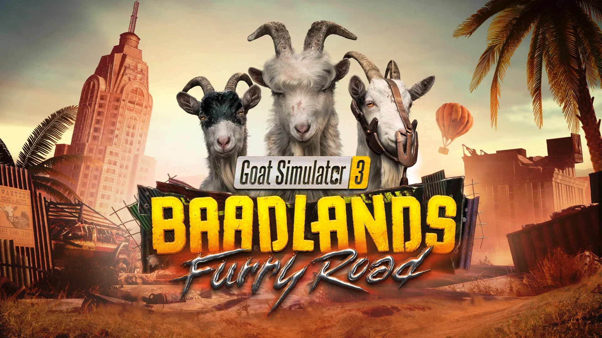 Izašla ekspanzija Baadlands: Furry Road za Goat Simulator 3