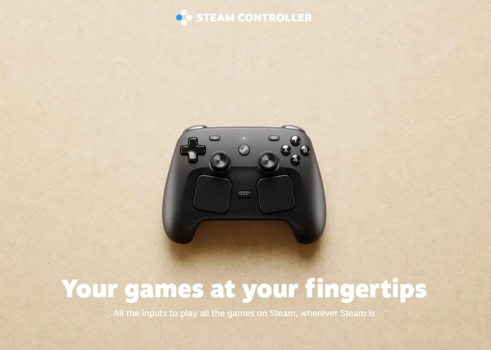 The Steam Controller is coming next Monday.