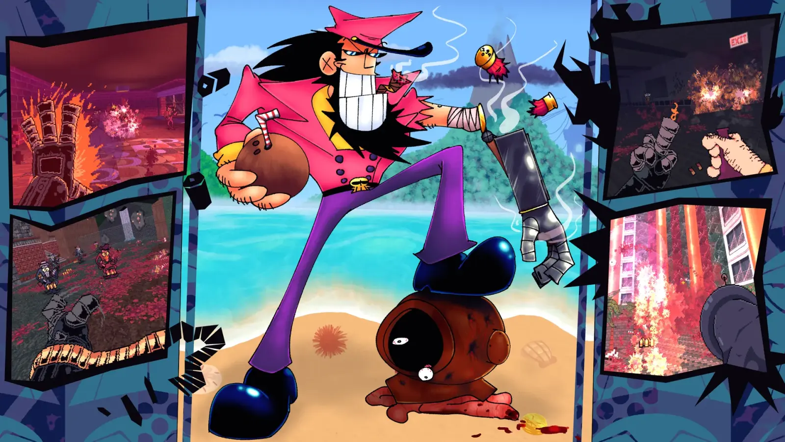 Captain Wayne – Vacation Desperation je šašavi retro FPS koji puca iz svih cijevi