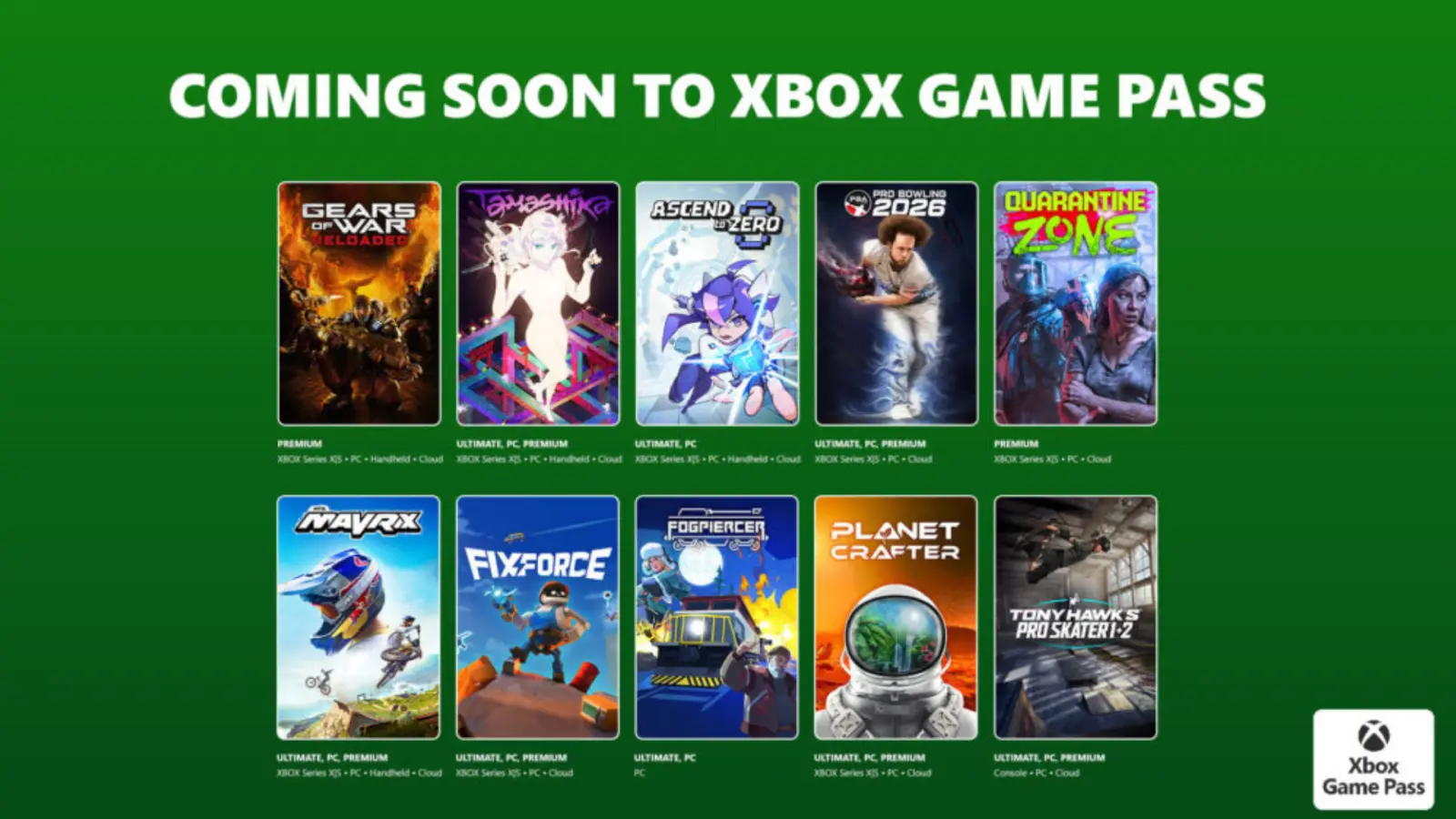 XBOX Game Pass july