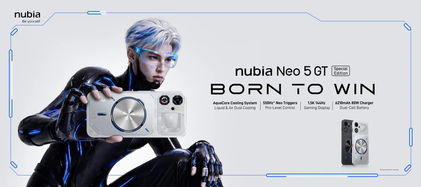 nubia Neo 5 GT Special Edition: Gaming smartphone with advanced cooling and a 144Hz display