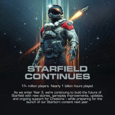 New Starfield content is coming in 2027.