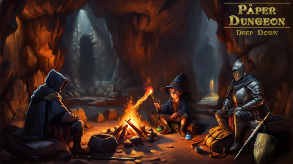 Paper Dungeon - deep down artwork