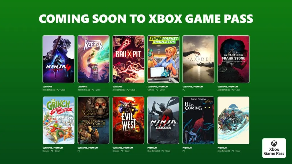 Game pass update