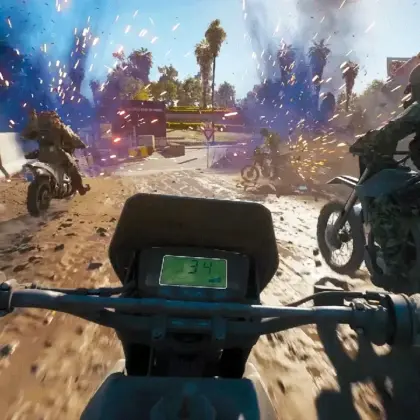 Battlefield Redsec Dirt Bike racing