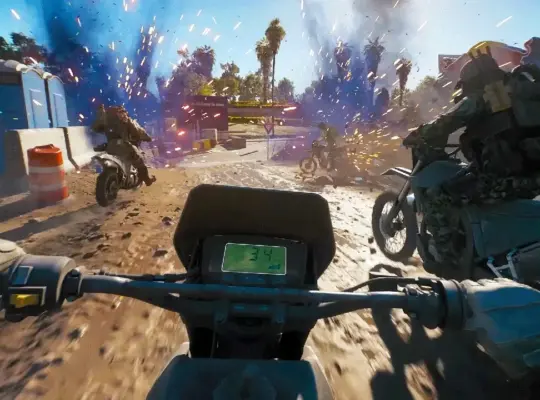 Battlefield Redsec Dirt Bike racing