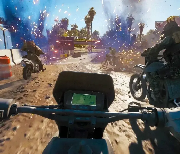 Battlefield Redsec Dirt Bike racing